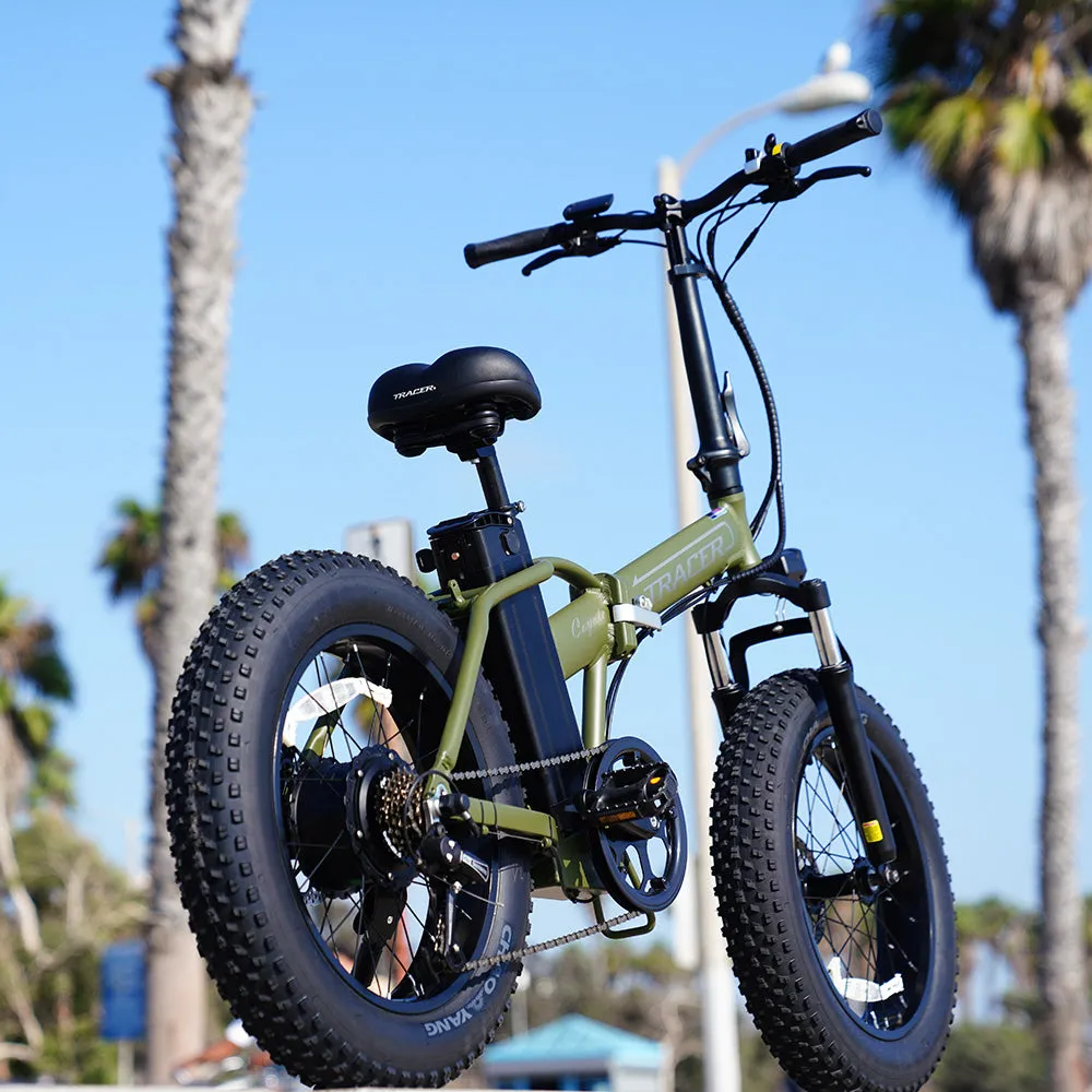 Tracer Coyote 20'' 48V 13Ah 500W Fat Tire Foldable Electric Bike