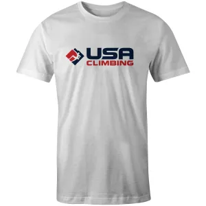 USA Climbing Horizontal Logo Tee - Men's