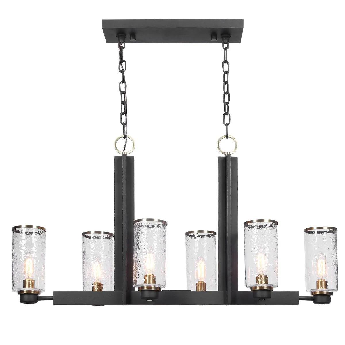 Uttermost Jarsdel 6 Light Industrial Island Light