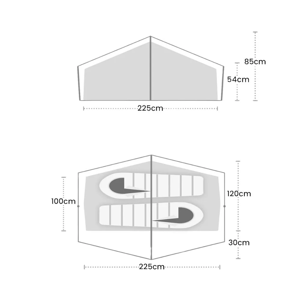 Wild Country Zephyros Compact 2 V3 Tent - 2 Man Tent